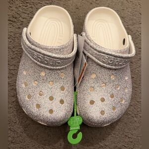 Crocs kids size 3 Glitter Clogs new